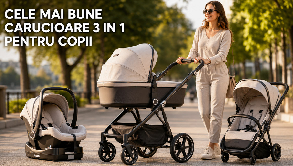 Cele mai bune carucioare 3 in 1 pentru copii